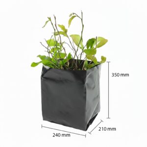 240 + 2 x 105 x 450 mm-es (15 l) polietilén növénykonténer, ültetőkonténer (fóliakonténer)