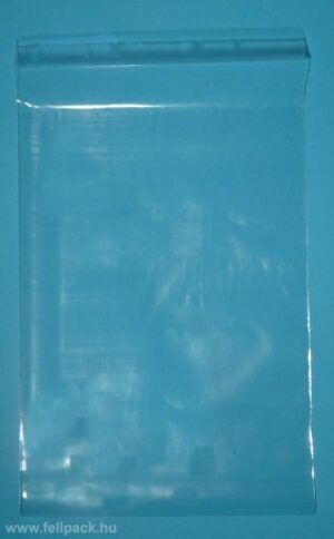 Ragasztócsíkos PP (celofánszerű) tasak, 7 x 10 cm