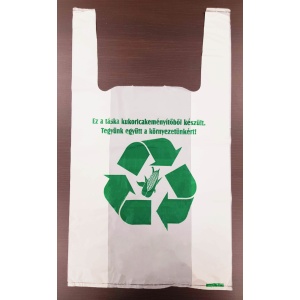 Lebomló ingvállas táska, 19 x 35 cm, kukoricakeményítős (PLA), környezetbarát
