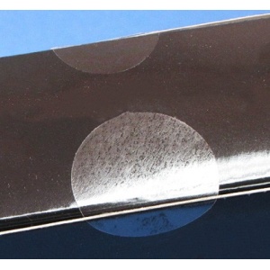 Lezáró korong, öntapadó körcímke (átlátszó), ragasztópötty, 3 cm-es, 1000 db