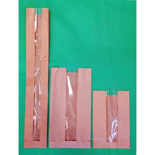 100 + 50 x 610 mm-es ablakos éltalpas papírzacskó (bagettes)
