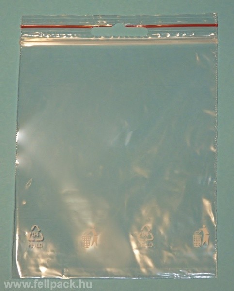 Simítózáras tasak, 200 x 250 mm