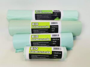 Lebomló, komposztálható PLA bio/öko zsák, 60 x 75 cm (60 l), környezetbarát