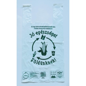 Lebomló ingvállas táska, 30 x 50 cm, kukoricakeményítős (PLA), környezetbarát