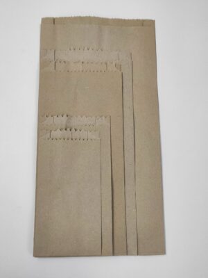 2 kg-os, 155 + 2 x 25 x 355 mm-es általános papírzacskó, tasak, vastag, 600 db