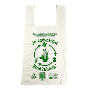 Lebomló ingvállas táska, 30 x 50 cm, kukoricakeményítős (PLA), környezetbarát