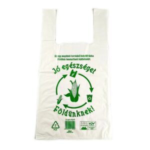 Lebomló ingvállas táska, 24 x 45 cm, kukoricakeményítős (PLA), környezetbarát