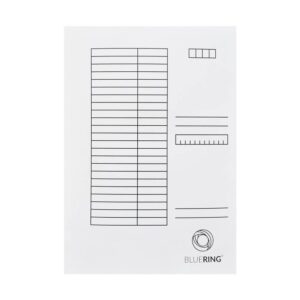 Gyorsfűző mappa, A4, 230g, karton, táblázatos, fehér dosszié