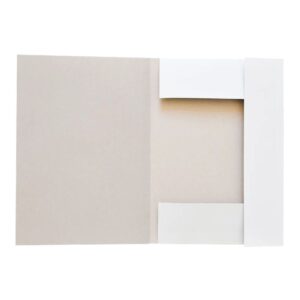 Iratgyűjtő mappa, pólyás dosszié A4, 230 g, karton, táblázatos, fehér