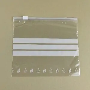 Csúszózáras tasak írható felülettel, 270 x 280 x 0,05 mm (27 x 28 cm) 100 db/cs