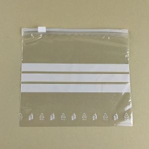 Csúszózáras tasak írható felülettel, 200 x 170 x 0,05 mm (20 x 17 cm) 100 db/cs